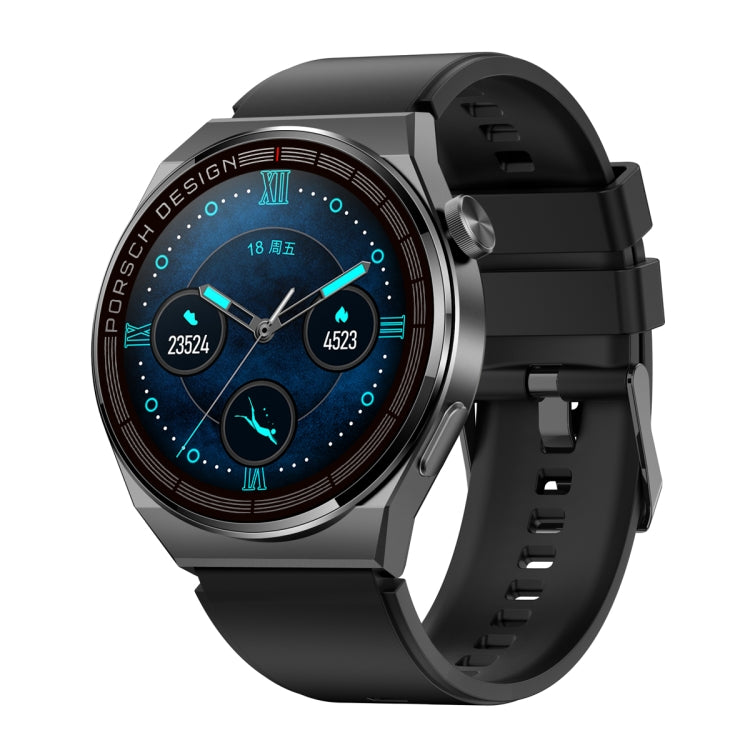 MD3MAX Porsche Ver 1.39 inch Round Screen TPU Strap Smart Watch Supports Heart Rate Monitoring/Blood Oxygen Monitoring