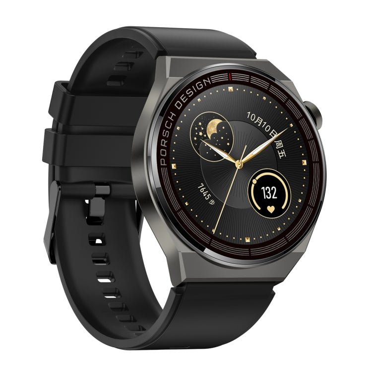 MD3MAX Porsche Ver 1.39 inch Round Screen TPU Strap Smart Watch Supports Heart Rate Monitoring/Blood Oxygen Monitoring