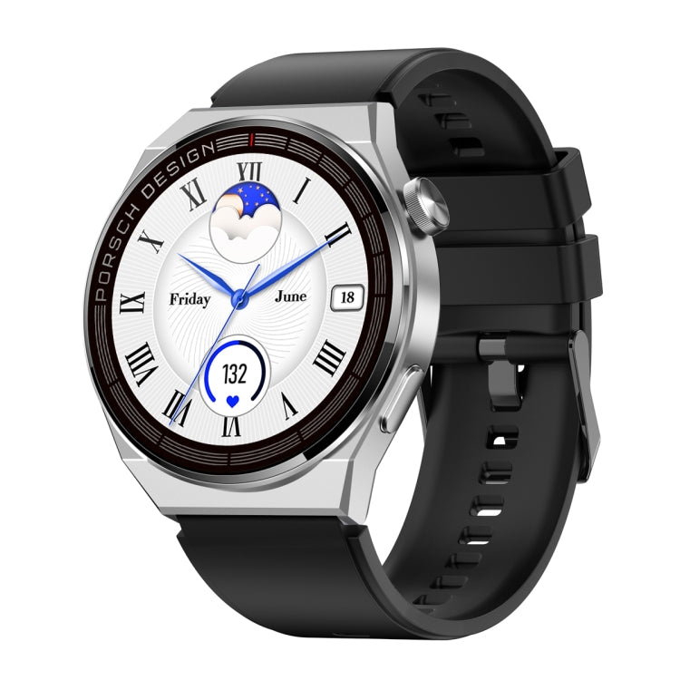 MD3MAX Porsche Ver 1.39 inch Round Screen TPU Strap Smart Watch Supports Heart Rate Monitoring/Blood Oxygen Monitoring