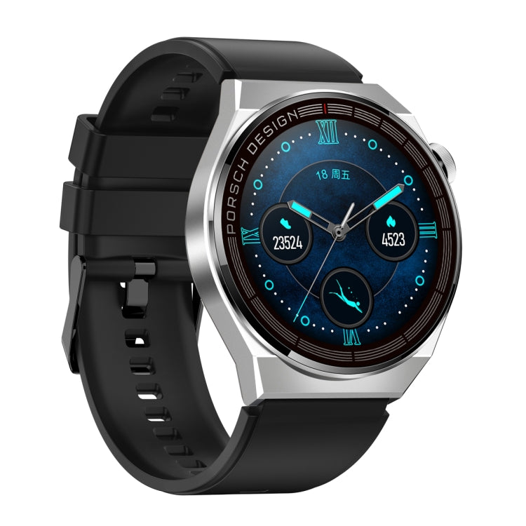 MD3MAX Porsche Ver 1.39 inch Round Screen TPU Strap Smart Watch Supports Heart Rate Monitoring/Blood Oxygen Monitoring