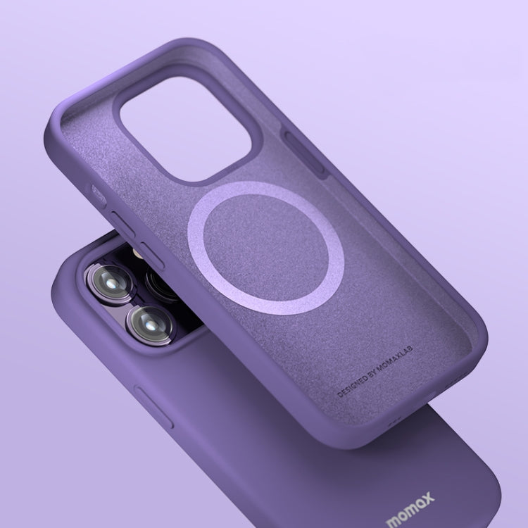 For iPhone 14 Pro Max MOMAX Liquid Silicone Magsafe Magnetic Phone Case