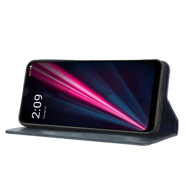 For T-Mobile REVVL 6 Pro 5G Magnetic Buckle Retro Texture Leather Phone Case
