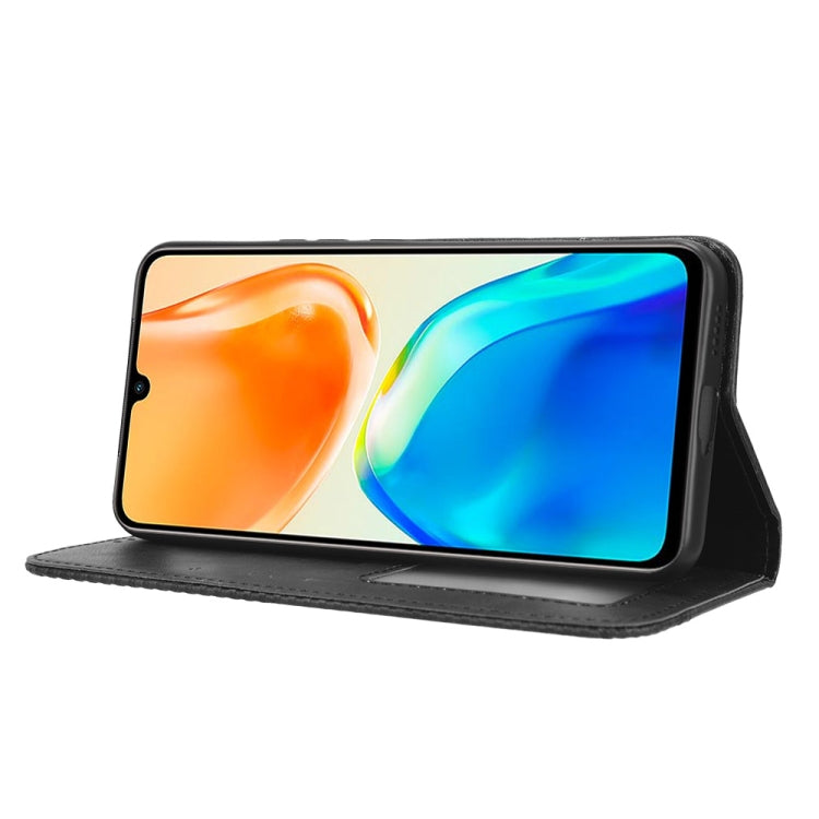 For vivo V25 5G /  X80 Lite Magnetic Buckle Retro Texture Leather Phone Case