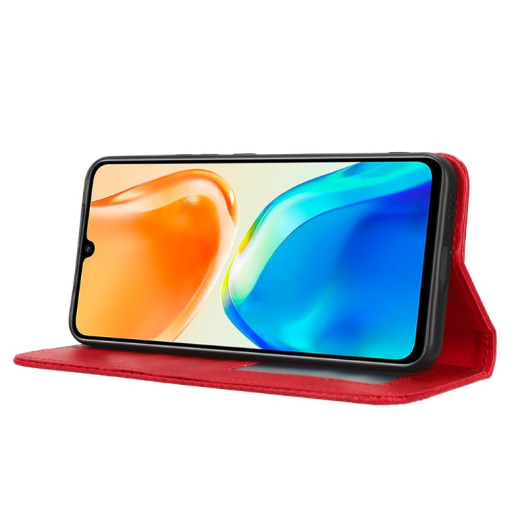 For vivo V25 5G /  X80 Lite Magnetic Buckle Retro Texture Leather Phone Case