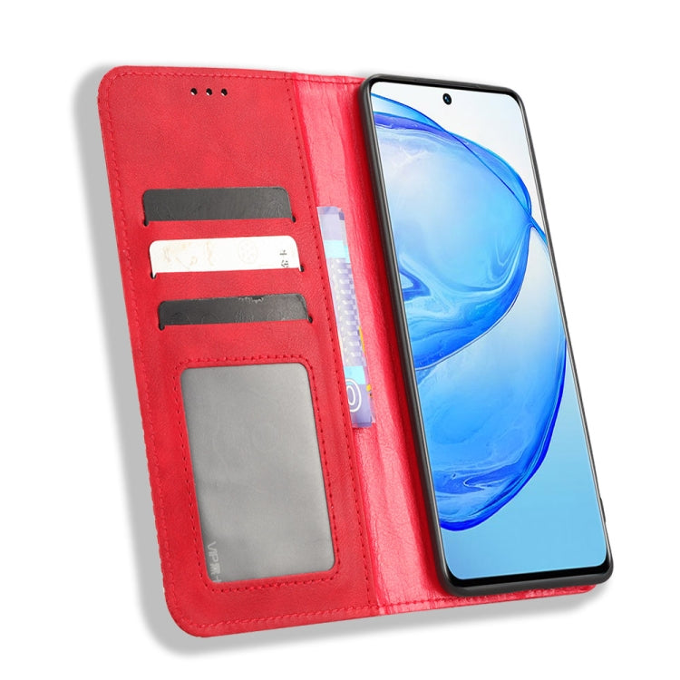 For vivo V25 Pro / S15 Pro Magnetic Buckle Retro Texture Leather Phone Case