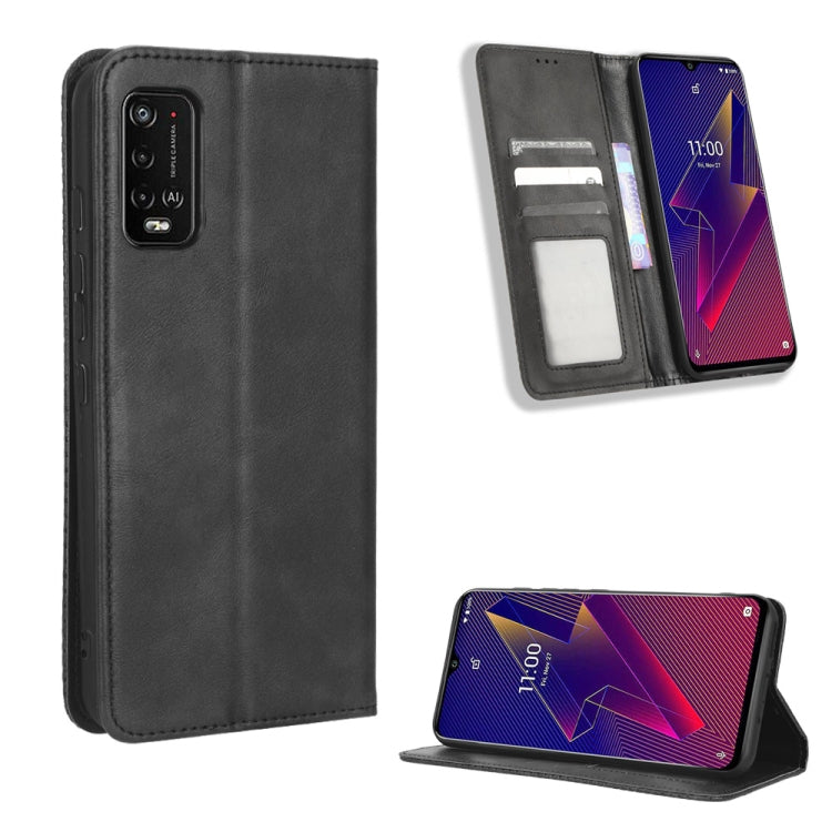 For Wiko Power U20 / U10 Magnetic Buckle Retro Texture Leather Phone Case