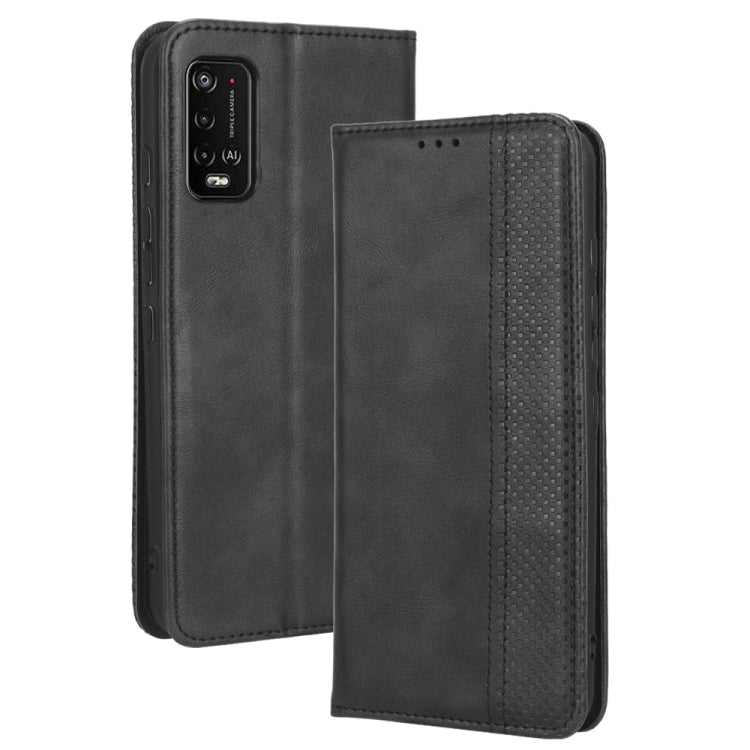 For Wiko Power U20 / U10 Magnetic Buckle Retro Texture Leather Phone Case