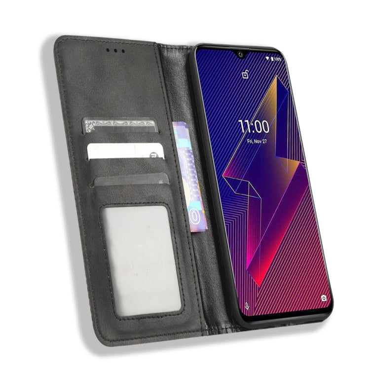 For Wiko Power U20 / U10 Magnetic Buckle Retro Texture Leather Phone Case
