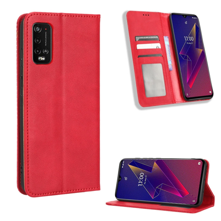 For Wiko Power U20 / U10 Magnetic Buckle Retro Texture Leather Phone Case