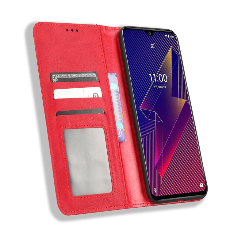 For Wiko Power U20 / U10 Magnetic Buckle Retro Texture Leather Phone Case