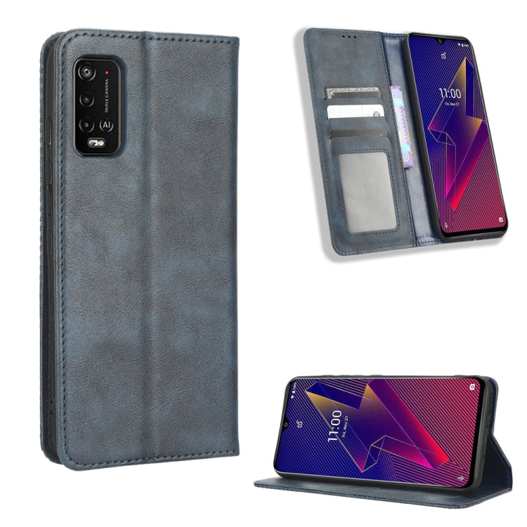 For Wiko Power U20 / U10 Magnetic Buckle Retro Texture Leather Phone Case