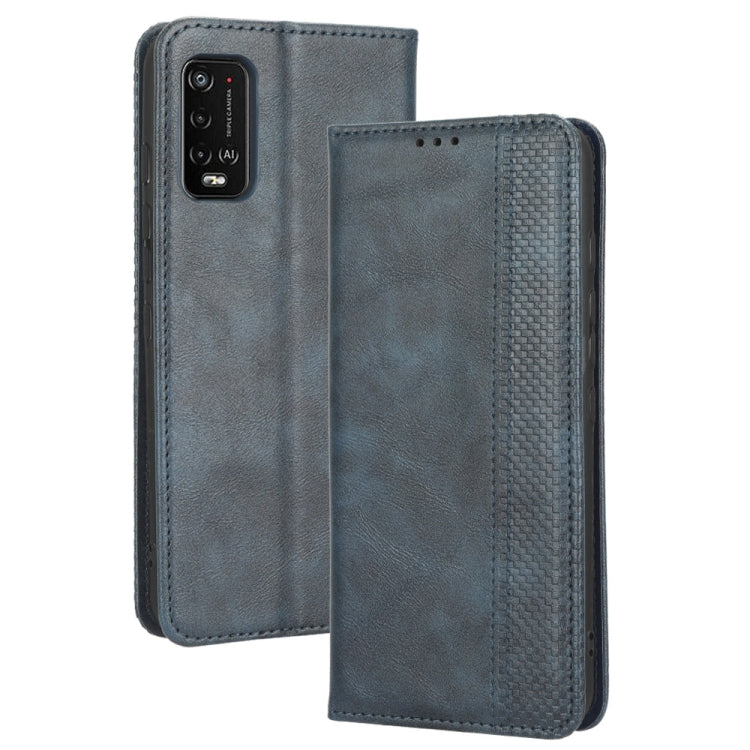 For Wiko Power U20 / U10 Magnetic Buckle Retro Texture Leather Phone Case