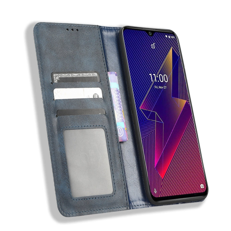 For Wiko Power U20 / U10 Magnetic Buckle Retro Texture Leather Phone Case