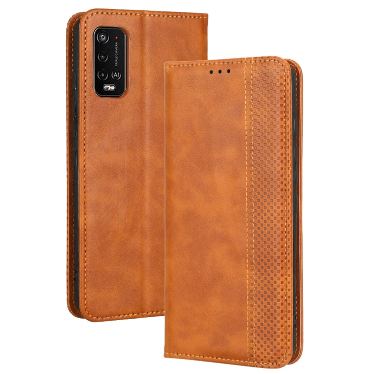 For Wiko Power U20 / U10 Magnetic Buckle Retro Texture Leather Phone Case