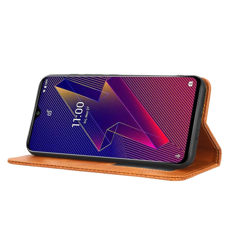 For Wiko Power U20 / U10 Magnetic Buckle Retro Texture Leather Phone Case