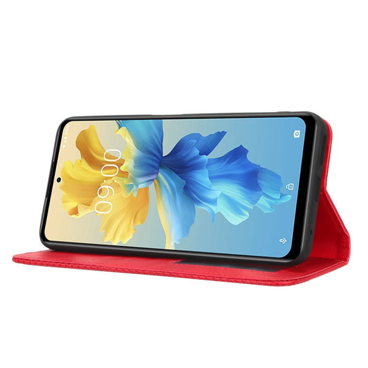 For Infinix Hot 11 2022 X675 Magnetic Buckle Retro Texture Leather Phone Case