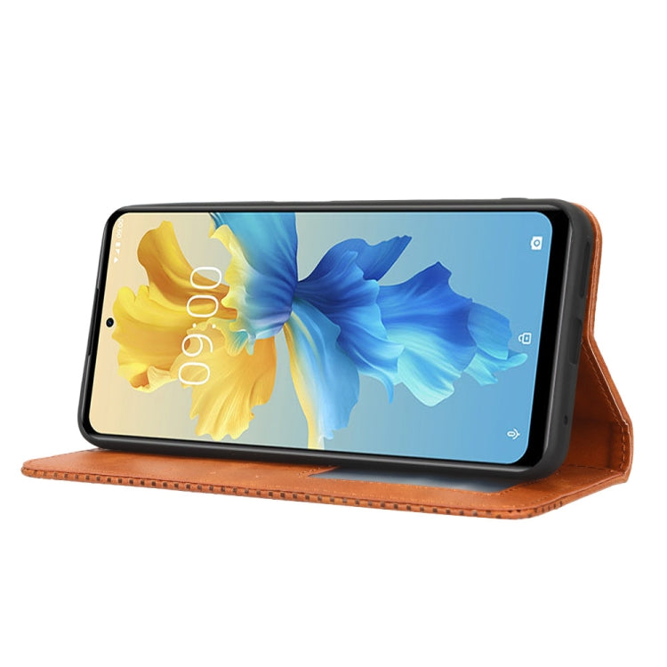 For Infinix Hot 11 2022 X675 Magnetic Buckle Retro Texture Leather Phone Case