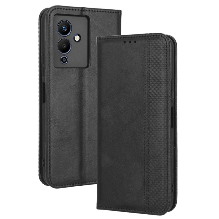 For Infinix Note 12 5G / Note 12 Pro 5G Magnetic Buckle Retro Texture Leather Phone Case