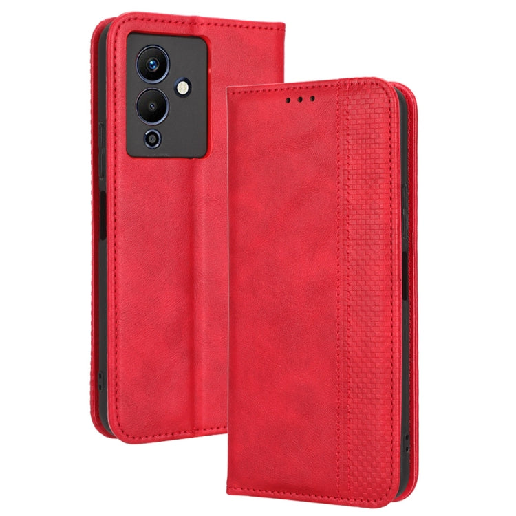 For Infinix Note 12 5G / Note 12 Pro 5G Magnetic Buckle Retro Texture Leather Phone Case