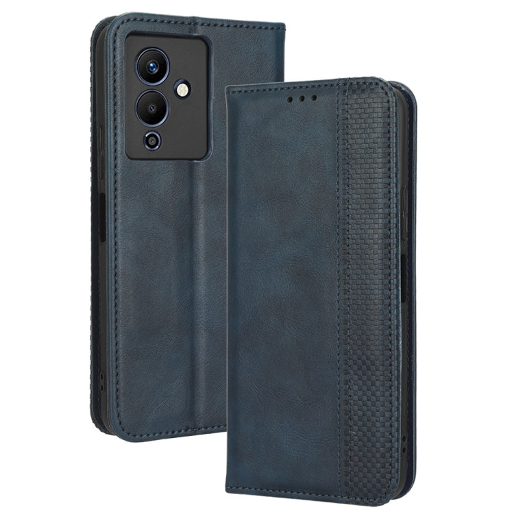 For Infinix Note 12 5G / Note 12 Pro 5G Magnetic Buckle Retro Texture Leather Phone Case