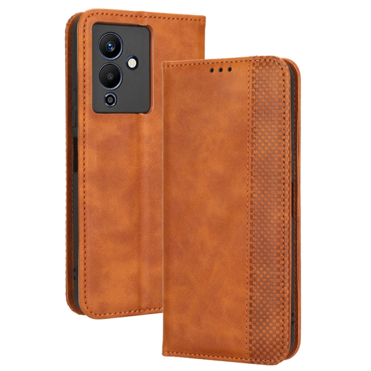For Infinix Note 12 5G / Note 12 Pro 5G Magnetic Buckle Retro Texture Leather Phone Case