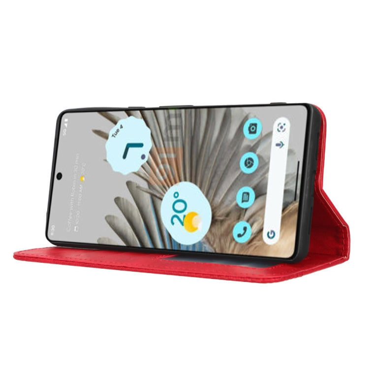 For Google Pixel 7 5G Magnetic Buckle Retro Texture Leather Phone Case