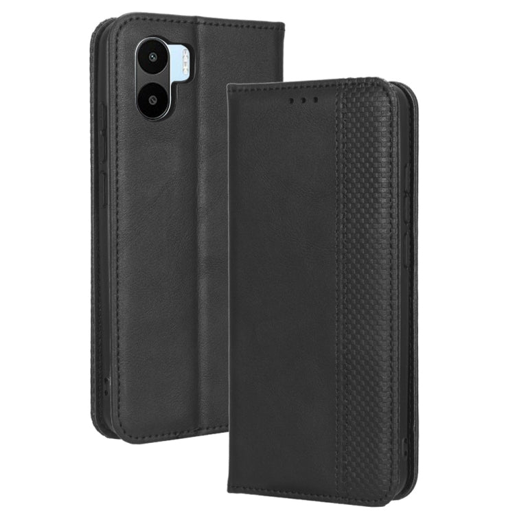 For Xiaomi Redmi A1 Magnetic Buckle Retro Texture Leather Phone Case