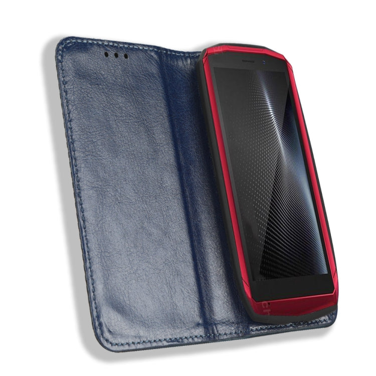 For Cubot Pocket / P50 Magnetic Buckle Retro Texture Leather Phone Case
