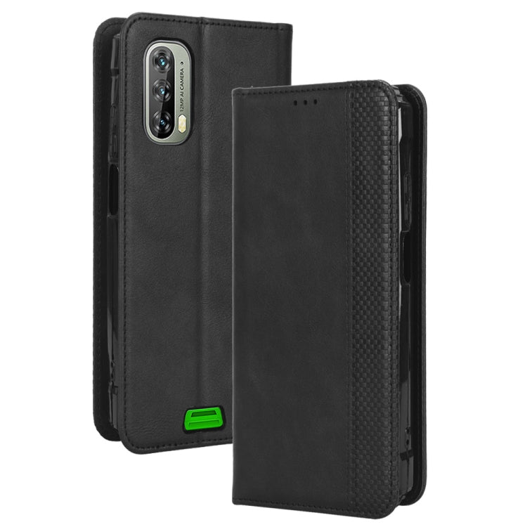 For Blackview BV7100 Magnetic Buckle Retro Texture Leather Phone Case