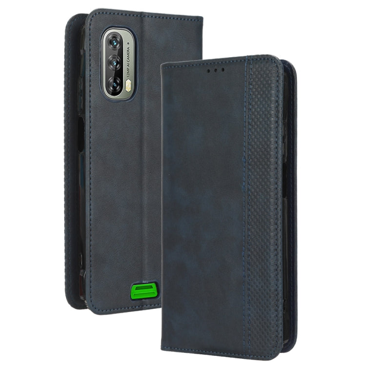 For Blackview BV7100 Magnetic Buckle Retro Texture Leather Phone Case