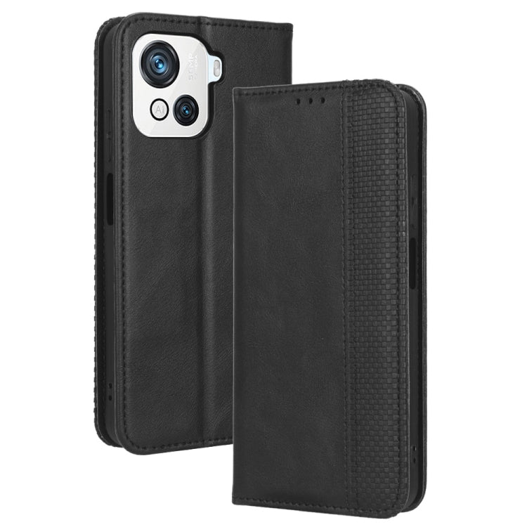 For Blackview OSCAL C80 Magnetic Buckle Retro Texture Leather Phone Case