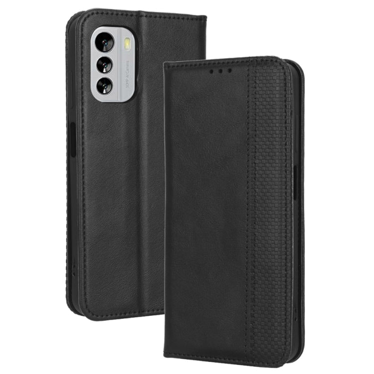 For Nokia G60 5G Magnetic Buckle Retro Texture Leather Phone Case