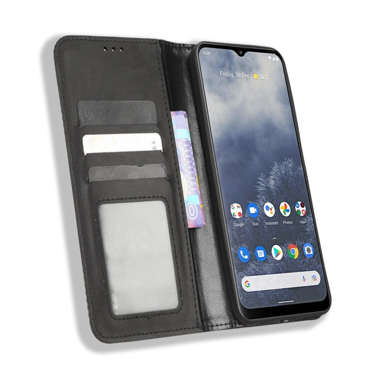 For Nokia G60 5G Magnetic Buckle Retro Texture Leather Phone Case