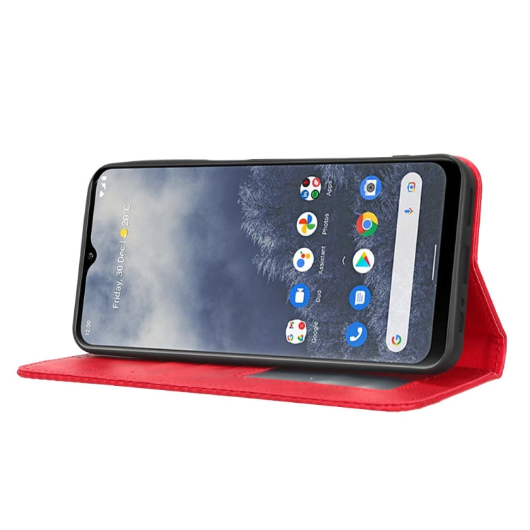 For Nokia G60 5G Magnetic Buckle Retro Texture Leather Phone Case