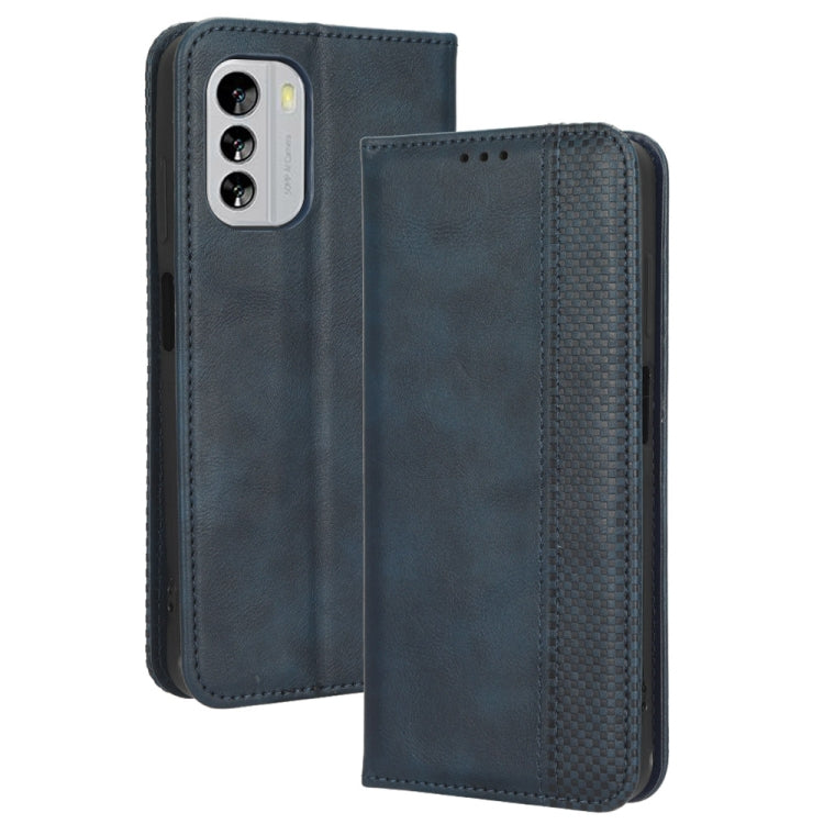 For Nokia G60 5G Magnetic Buckle Retro Texture Leather Phone Case