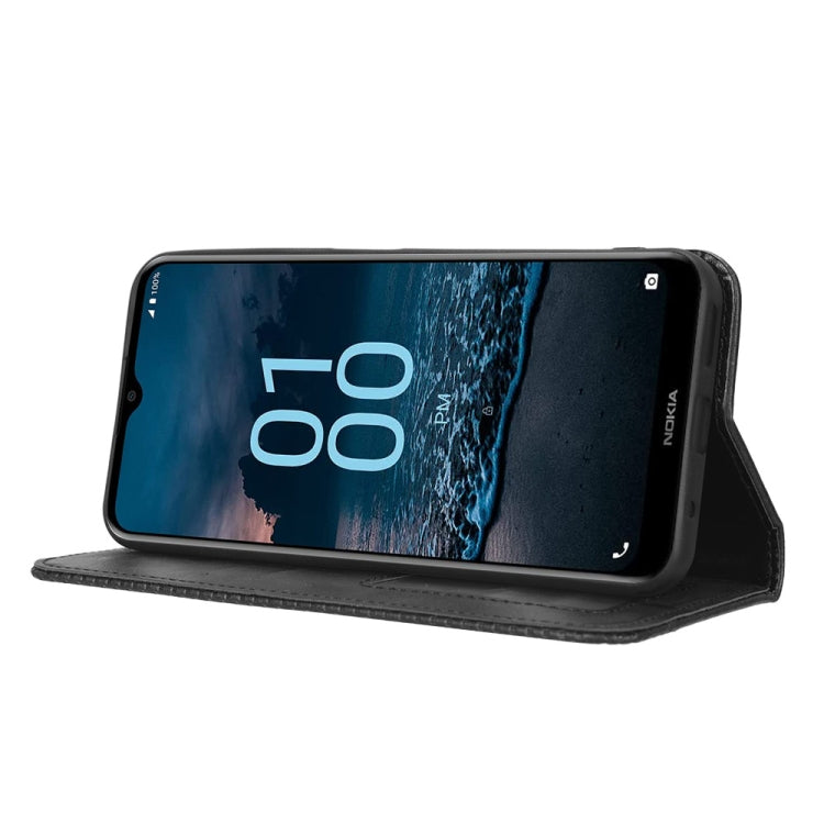 For Nokia G100 Magnetic Buckle Retro Texture Leather Phone Case