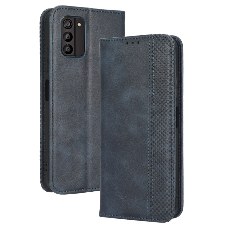 For Nokia G100 Magnetic Buckle Retro Texture Leather Phone Case