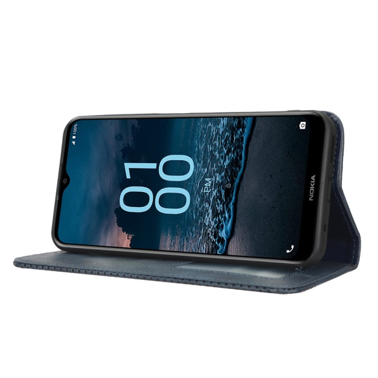 For Nokia G100 Magnetic Buckle Retro Texture Leather Phone Case