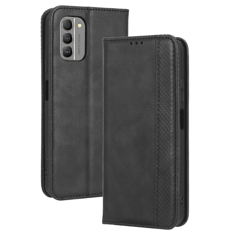 For Nokia G400 Magnetic Buckle Retro Texture Leather Phone Case