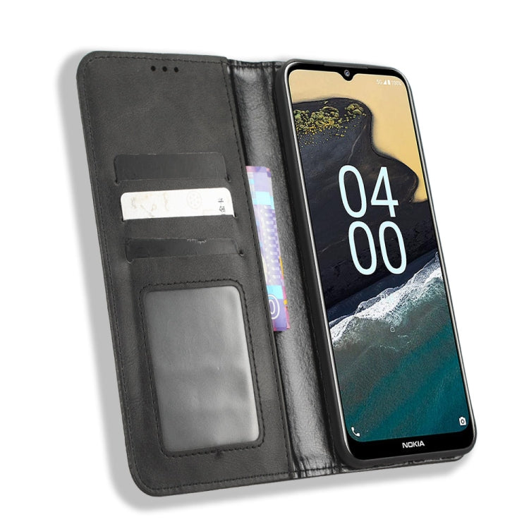 For Nokia G400 Magnetic Buckle Retro Texture Leather Phone Case