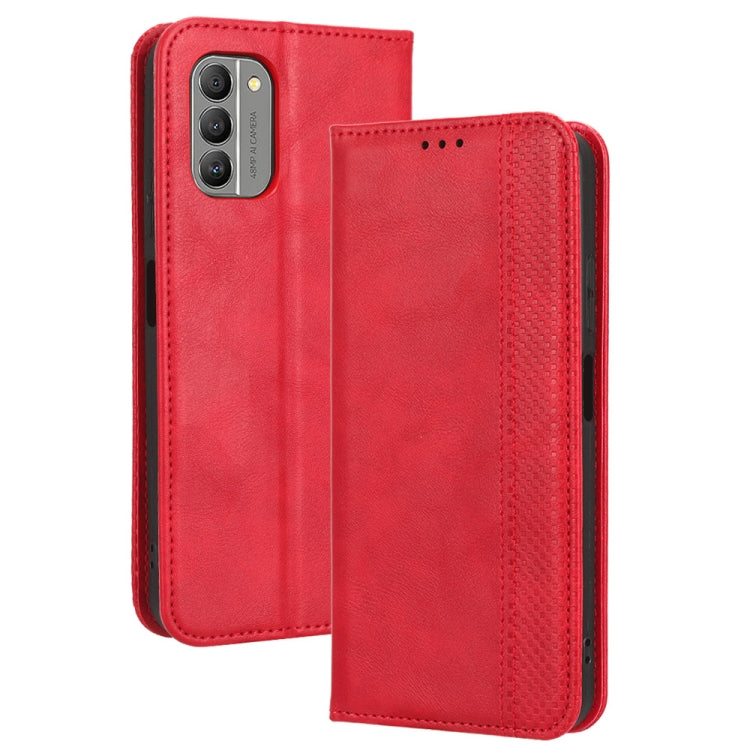 For Nokia G400 Magnetic Buckle Retro Texture Leather Phone Case