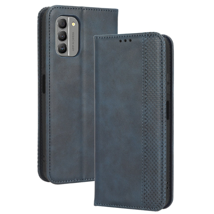 For Nokia G400 Magnetic Buckle Retro Texture Leather Phone Case