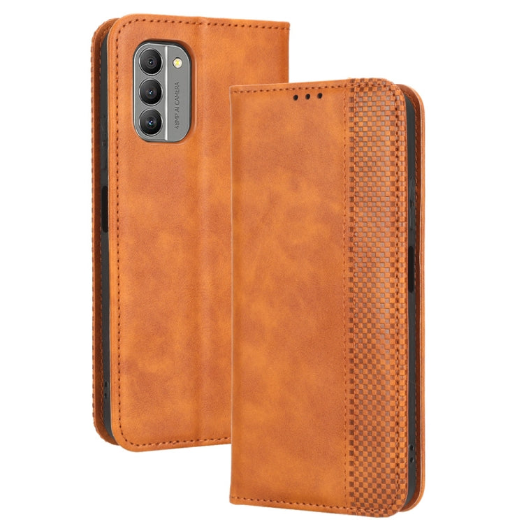 For Nokia G400 Magnetic Buckle Retro Texture Leather Phone Case