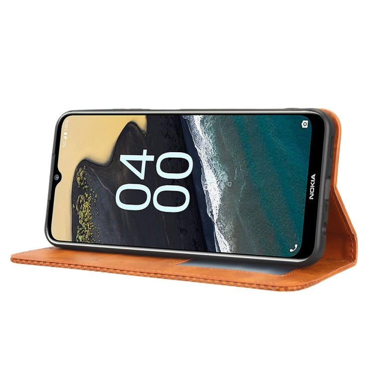 For Nokia G400 Magnetic Buckle Retro Texture Leather Phone Case