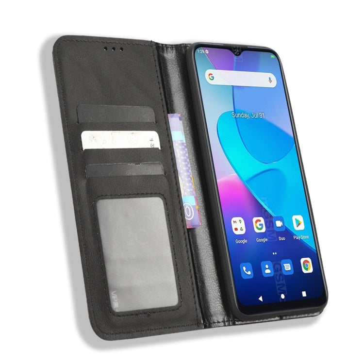 For Oukitel C31 Magnetic Buckle Retro Texture Leather Phone Case