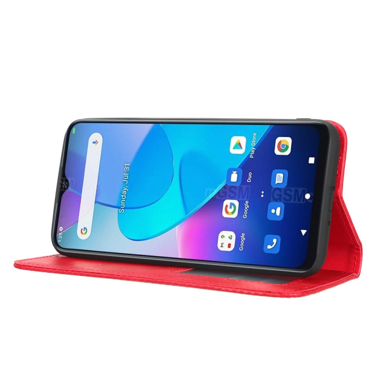 For Oukitel C31 Magnetic Buckle Retro Texture Leather Phone Case