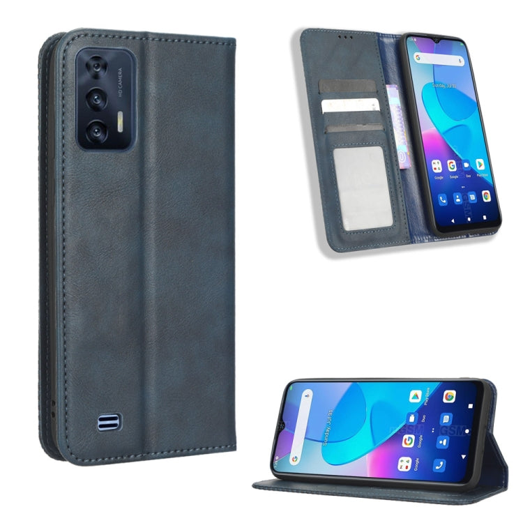 For Oukitel C31 Magnetic Buckle Retro Texture Leather Phone Case