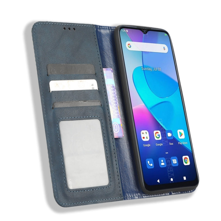 For Oukitel C31 Magnetic Buckle Retro Texture Leather Phone Case