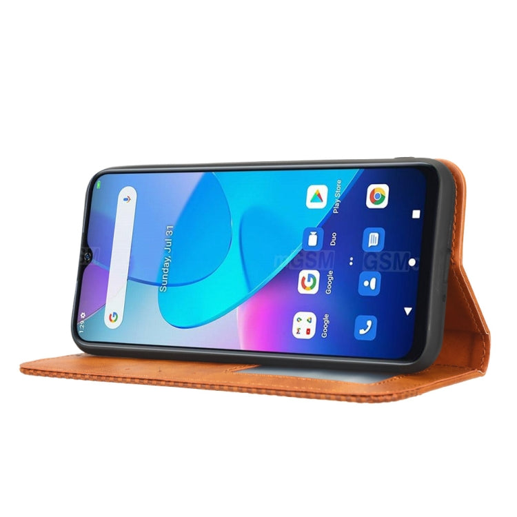 For Oukitel C31 Magnetic Buckle Retro Texture Leather Phone Case