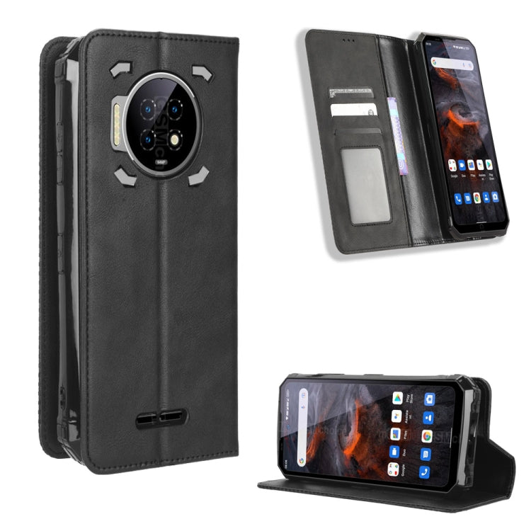For Oukitel WP19 Magnetic Buckle Retro Texture Leather Phone Case